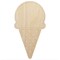 Yummy Ice Cream Cone Unfinished Wood Shape Piece Cutout for DIY Craft Projects